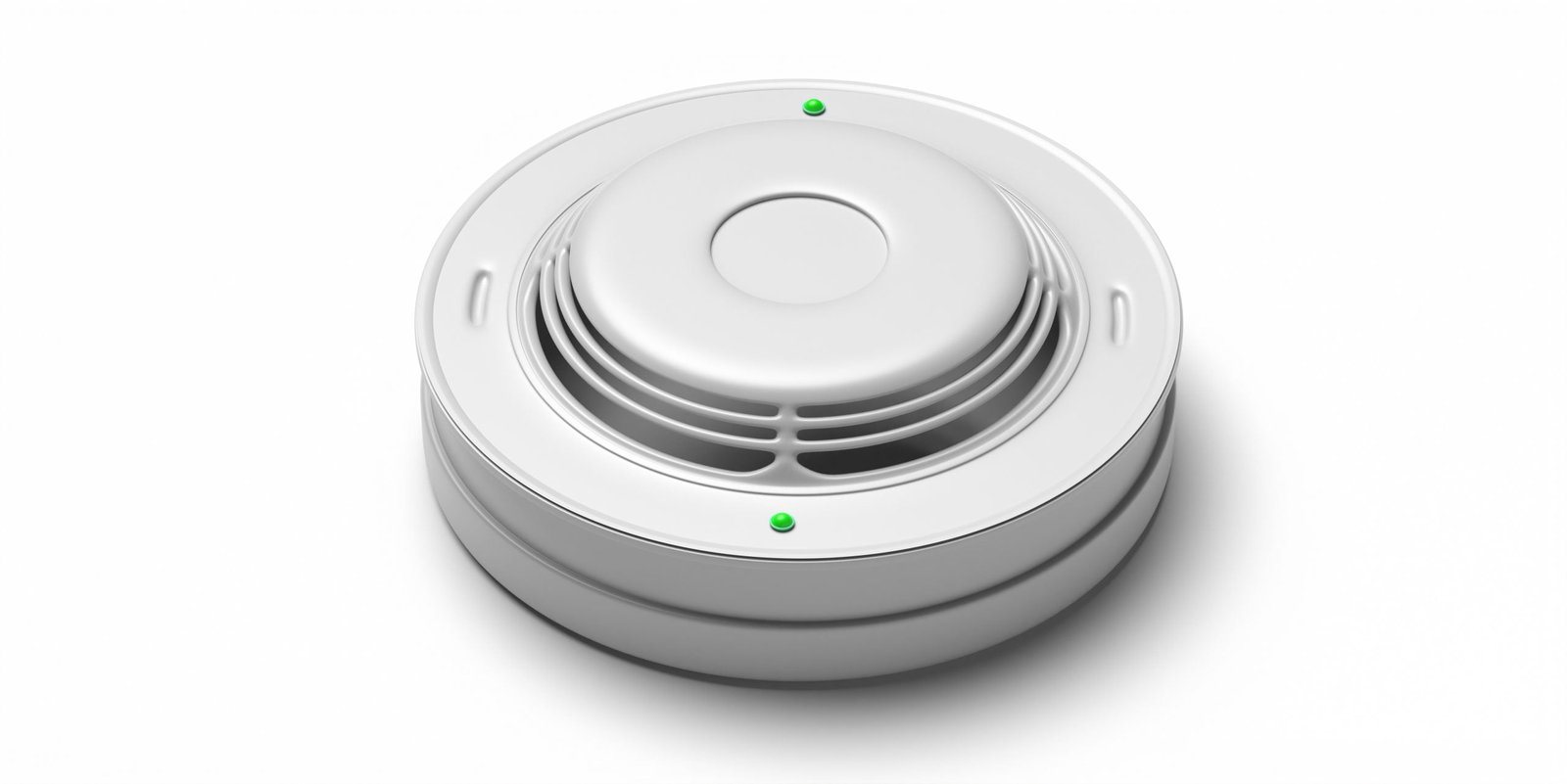 Smoke detector isolated against white background. Fire safety system. 3d illustration choisir le meilleur détecteur de fumée