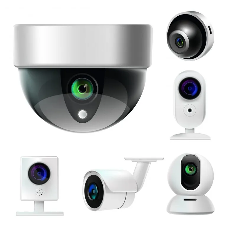 multiple home security cameras - cameras de surveillance résidentielles et commerciales